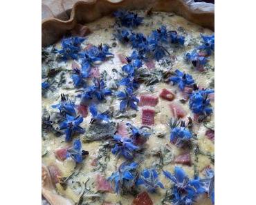 quiche lorraine à la bourrache