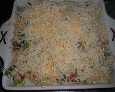 Gratin de fusilli tricolore au saumon frais 12 PP