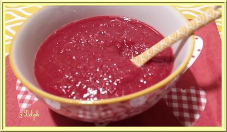 Compote de rhubarbe et Framboises