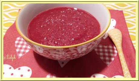 Compote de rhubarbe et Framboises