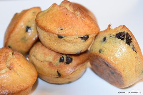 Muffins au lait concentré sucré et pépites de chocolat