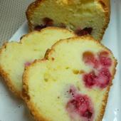 cake au fromage blanc et au framboises