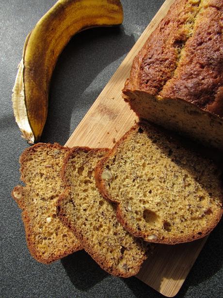 Banana Bread à la purée de cacahuète.