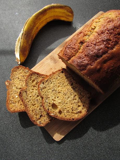 Banana Bread à la purée de cacahuète.