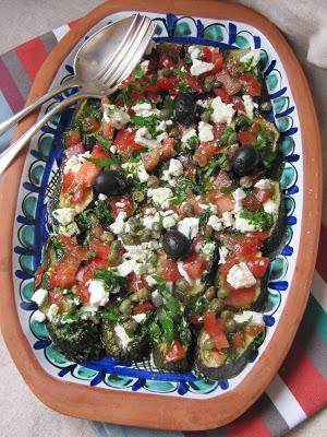 Courgettes au pesto de céleri