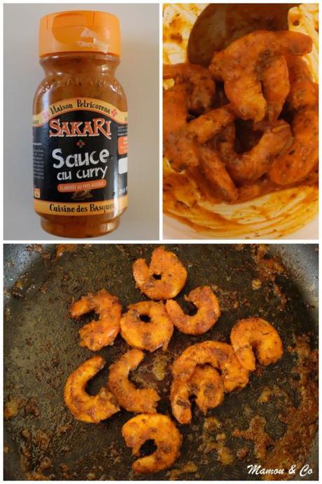 Crevettes à la sauce Sakari