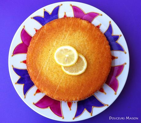 fondant au citron vue du haut