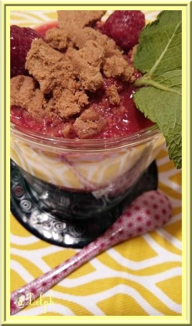 Trifle Rhubarbe Framboises