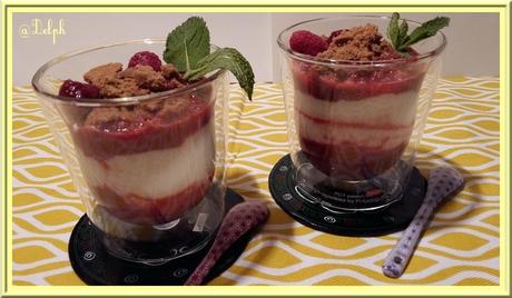 Trifle Rhubarbe Framboises