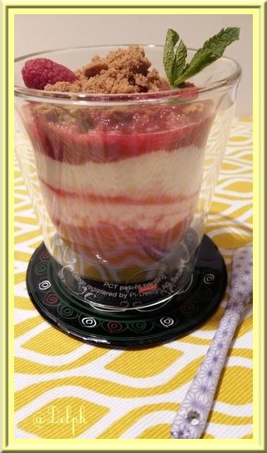 Trifle Rhubarbe Framboises