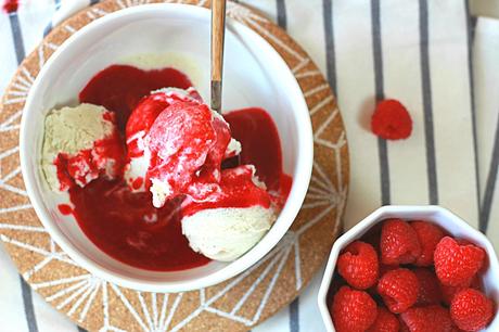 Coulis de framboises maison