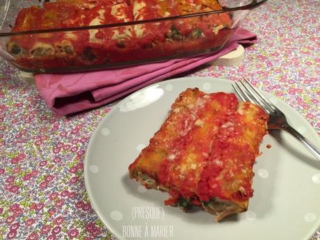 Cannelloni végétariens à la ricotta et aux légumes