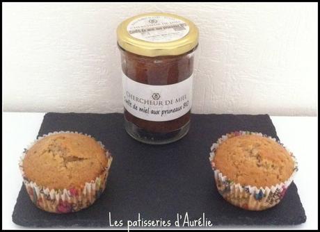 Muffins confit de miel aux pruneaux