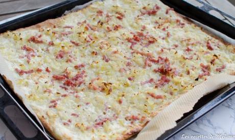 La tarte flambée alsacienne ou Flammenkueche