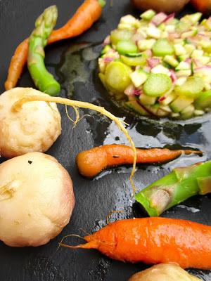 Cuisse de Dinde Fumée au Thym & son Jardin de Légumes de Printemps