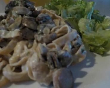 Tagliatelles de légumineuses aux champignons...