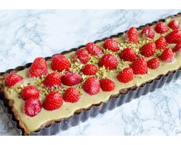 Tarte aux fraises et à la pistache