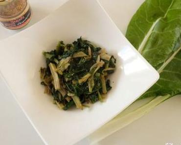 Poêlée de blettes caramélisées