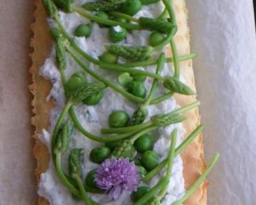 Pizza blanche printanière
