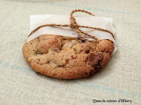 Cookies aux deux chocolats et noix de macadamia / Chocolates and macadamia nuts cookies