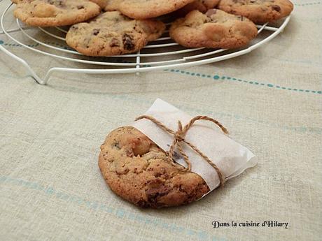 Cookies aux deux chocolats et noix de macadamia / Chocolates and macadamia nuts cookies