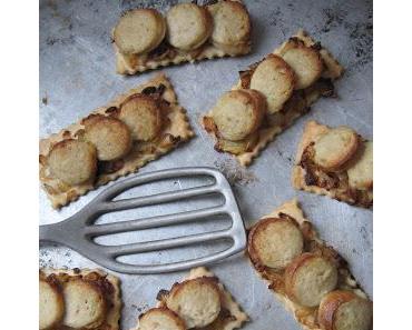 Des mini quiches au boudin blanc & confit d'oignons dans les Ardennes