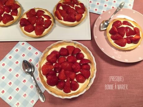 Tartelettes légères aux fraises et mascarpone