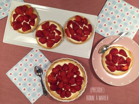 Tartelettes légères aux fraises et mascarpone