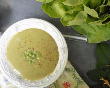 Soupe de laitue printanière