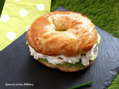 Bagel home-made façon salade de crabe / Homemade bagel and crab salad