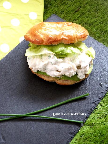 Bagel home-made façon salade de crabe / Homemade bagel and crab salad