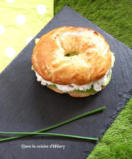 Bagel home-made façon salade de crabe / Homemade bagel and crab salad