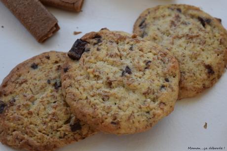 Cookies aux gavottes, chocolat et noisettes