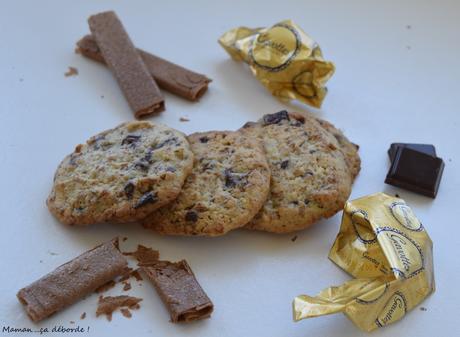 Cookies chocolat, gavotte et noisette