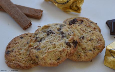 Cookies au gavotte, chocolat et noisettes