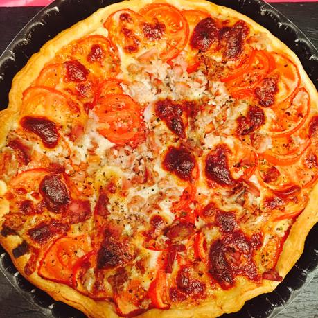 Tarte à la moutarde, tomate et thon en 30 mn chrono