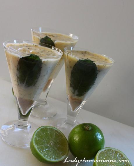 Mousse de citron parfum mojito 