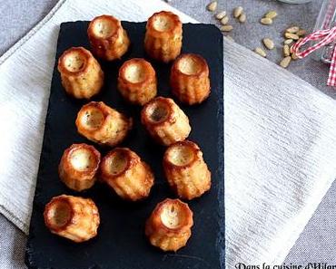 Cannelés au chèvre, figues et pignons de pin / Goat cheese, figs and pine nut cannelés