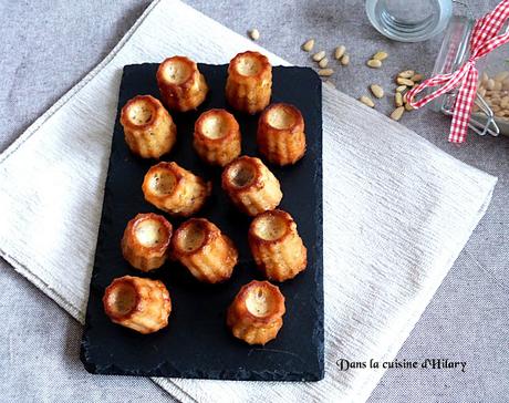 Cannelés au chèvre, figues et pignons de pin / Goat cheese, figs and pine nut cannelés