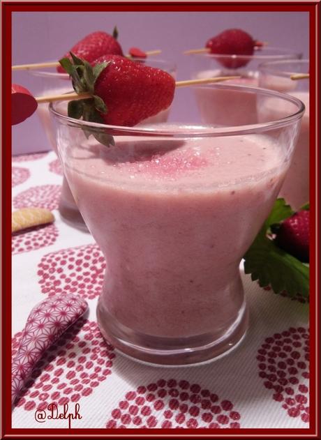 Mousse de fraise au fromage blanc