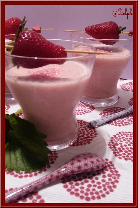 Mousse de fraise au fromage blanc