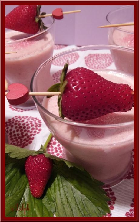 Mousse de fraise au fromage blanc