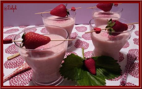 Mousse de fraise au fromage blanc