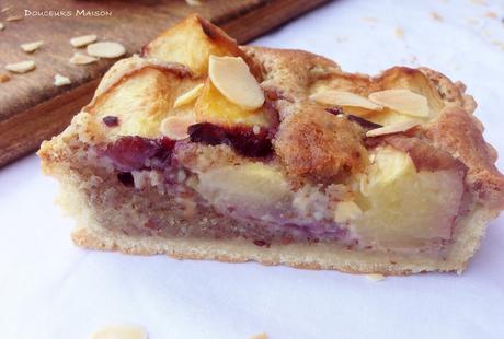 tarte pêche au pêche