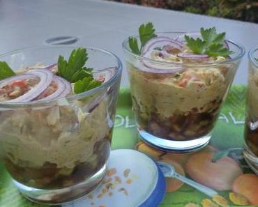verrine d'araignées de mer
