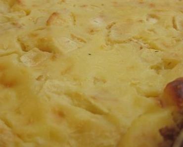 Flan pâtissier aux pommes sur lit de spéculoos