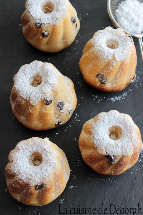 Mini kouglofs au levain et pépites de chocolat