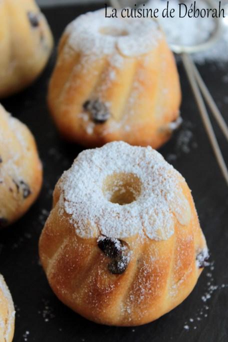 Mini kouglofs au levain et pépites de chocolat