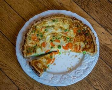 Couleurs du printemps – Tarte aux petits légumes et au mascarpone