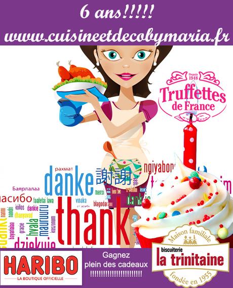 Resultat du concours pour les 6 ans de mon blog